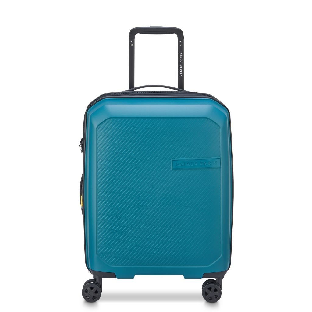Delsey Anvers EXP Lightweight Carry On Luggage Teal - Love Luggage