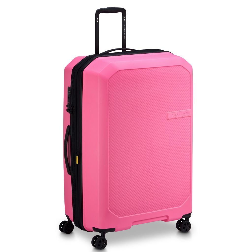 Delsey Anvers EXP Lightweight Large Luggage Pink - Love Luggage