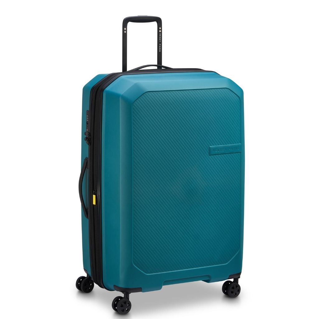 Delsey Anvers EXP Lightweight Large Luggage Teal - Love Luggage