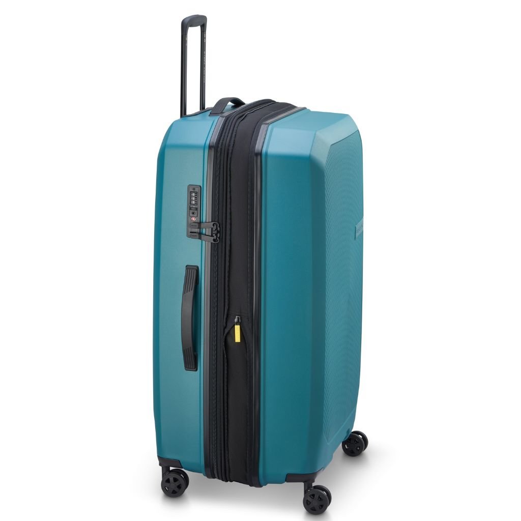 Delsey Anvers EXP Lightweight Large Luggage Teal - Love Luggage