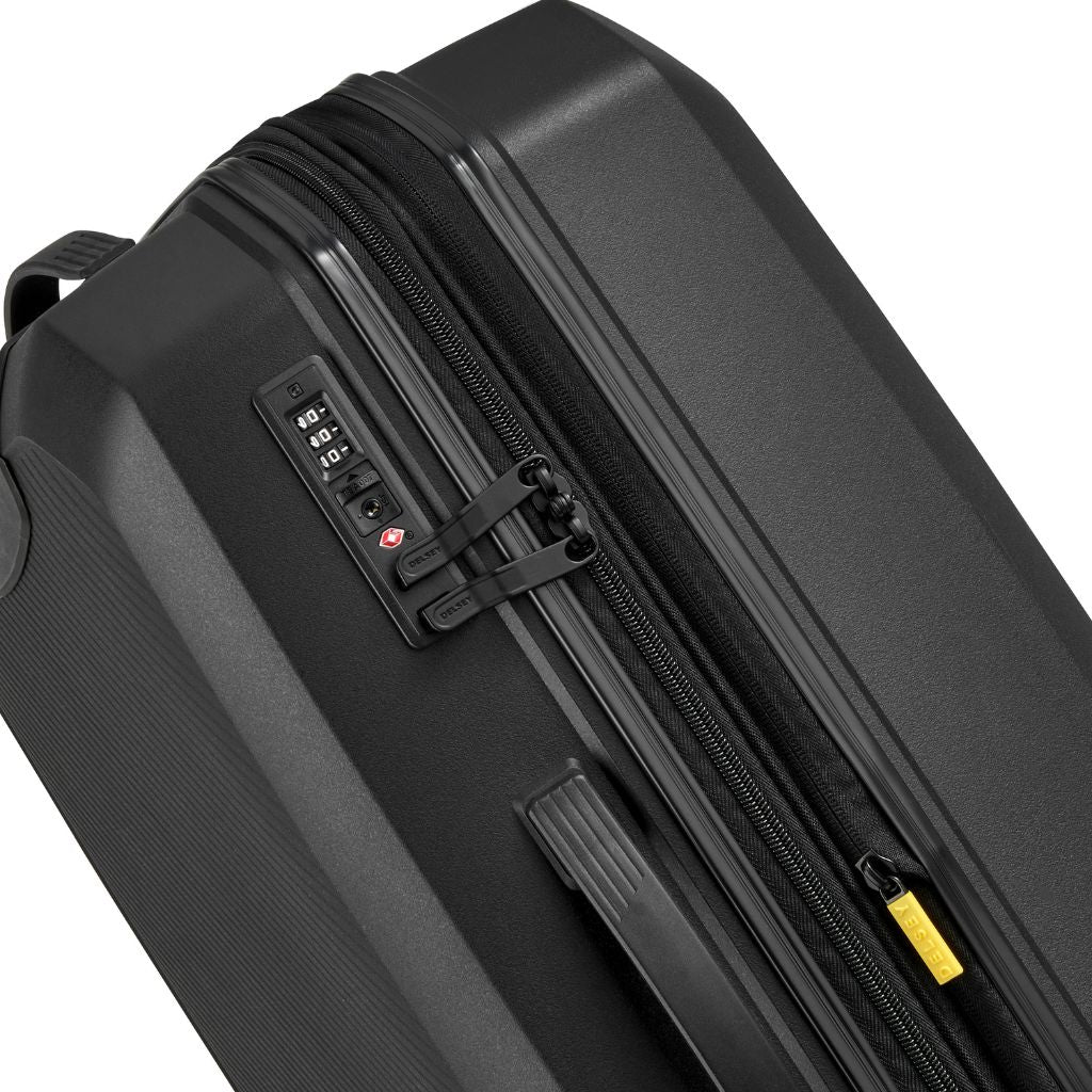 Delsey Anvers EXP Lightweight Medium Luggage Black - Love Luggage