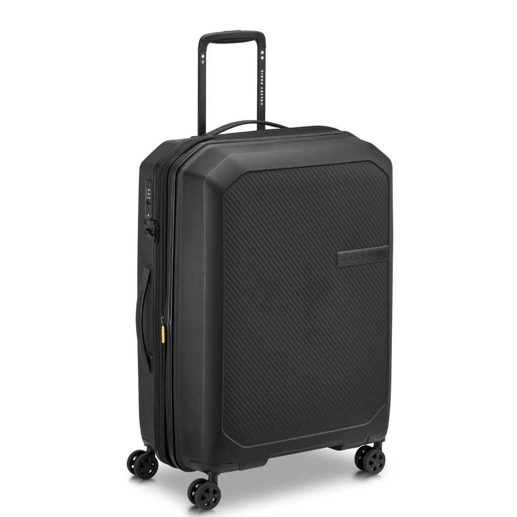 Delsey Anvers EXP Lightweight Medium Luggage Black - Love Luggage