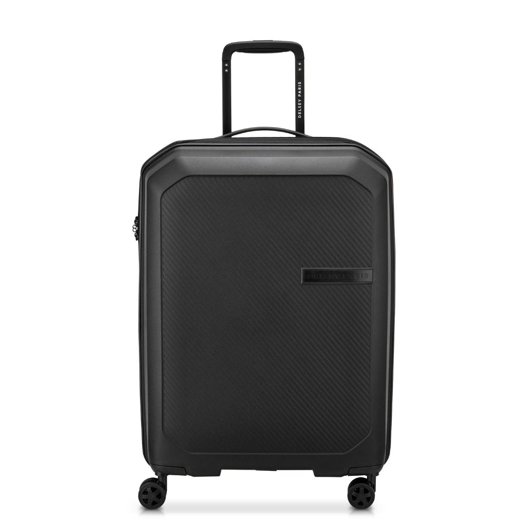 Delsey Anvers EXP Lightweight Medium Luggage Black - Love Luggage