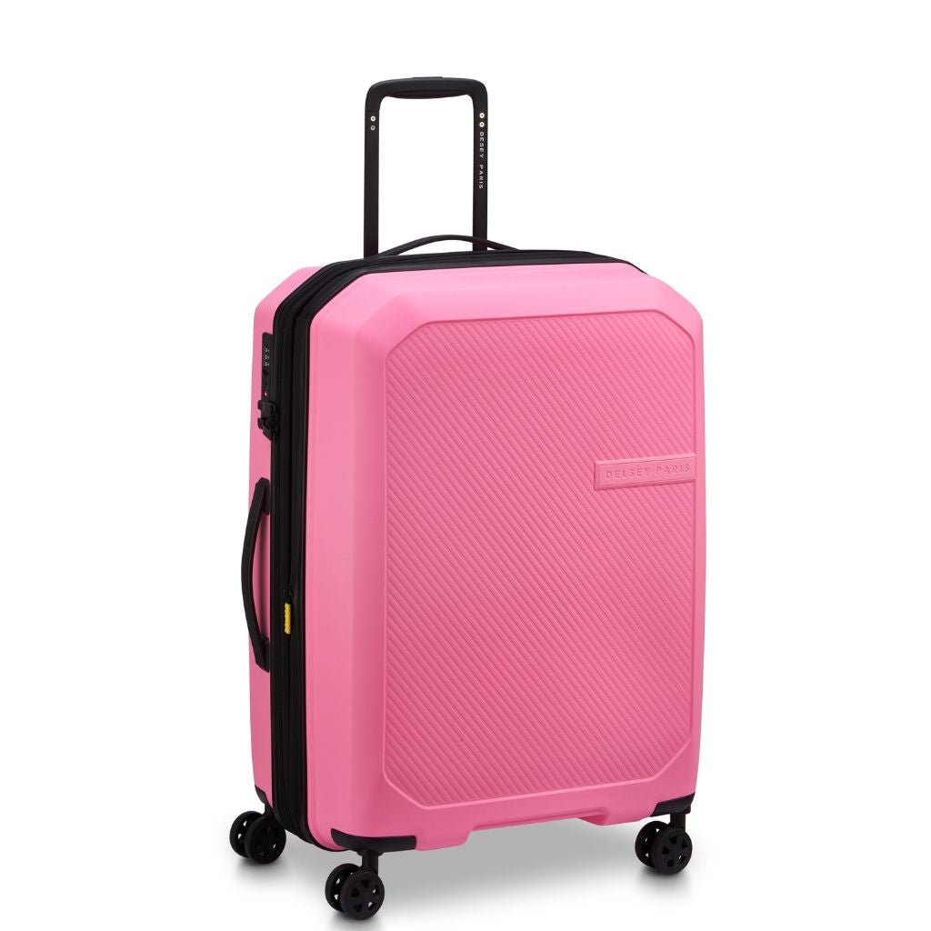 Delsey Anvers EXP Lightweight Medium Luggage Pink - Love Luggage