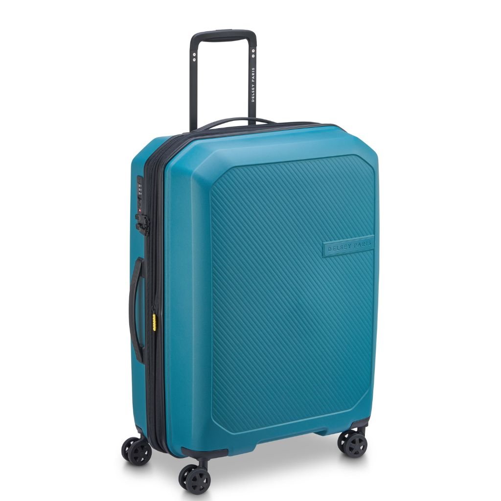 Delsey Anvers EXP Lightweight Medium Luggage Teal - Love Luggage