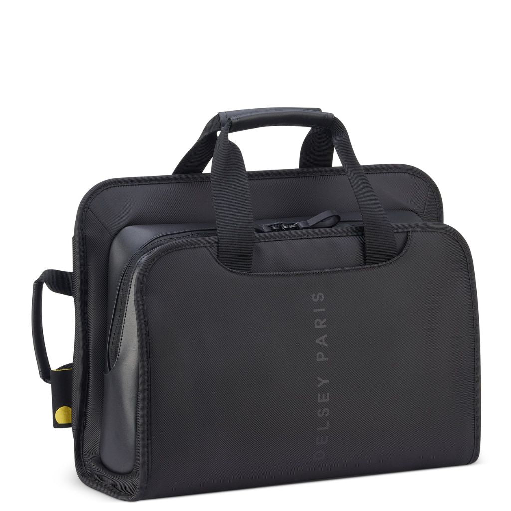 Delsey Arche BP Business Messenger Bag 14" - Black - Love Luggage