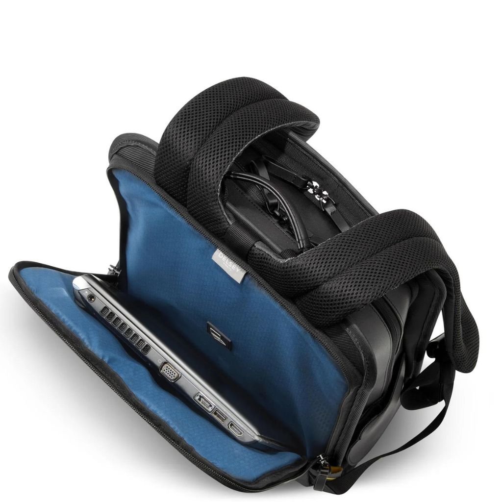 Delsey Arche Business Backpack 14" - Black - Love Luggage