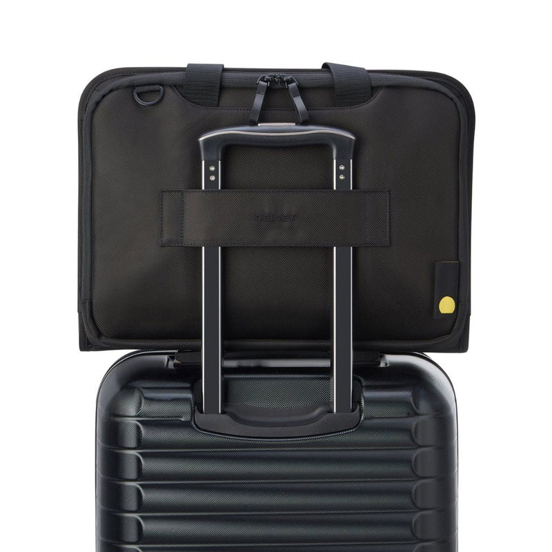 Delsey Arche Business Shoulder Messenger Bag 14" - Black - Love Luggage