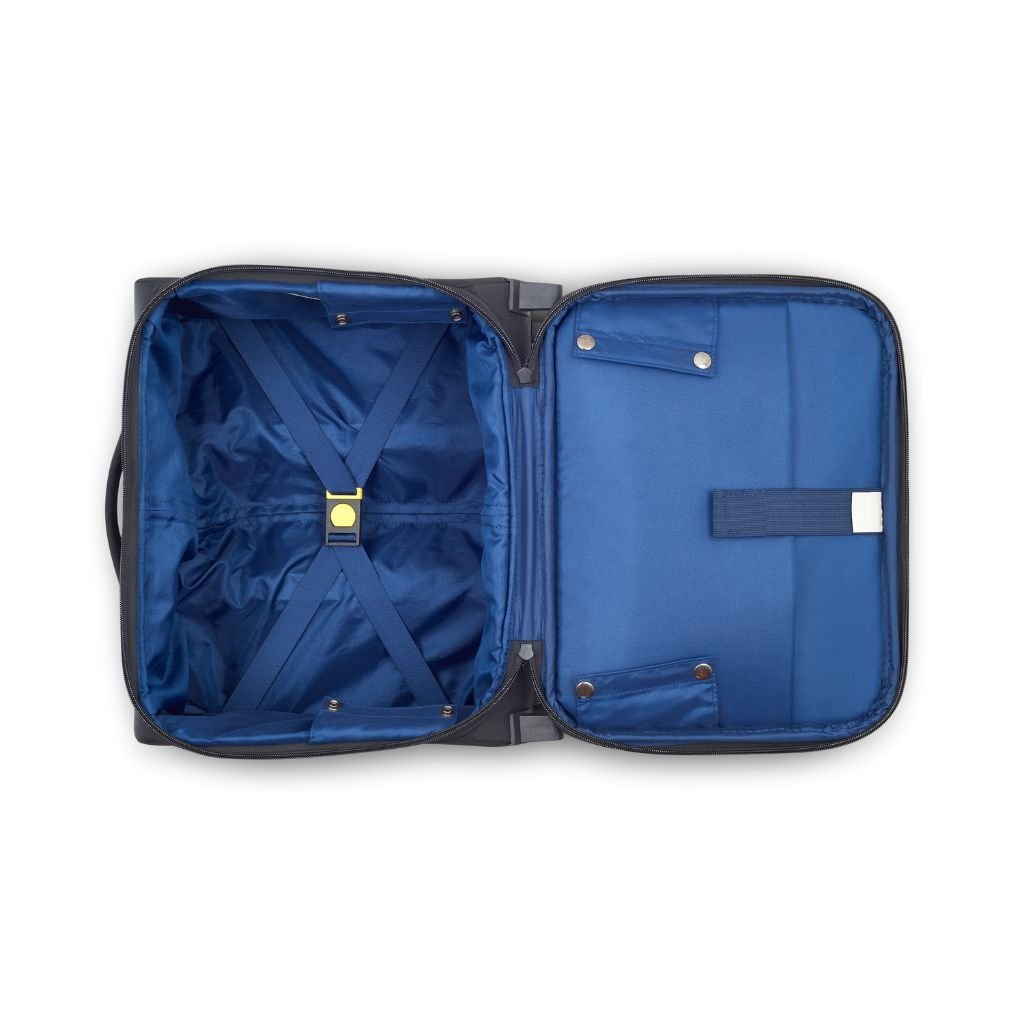 Delsey BROCHANT 3.0 38cm 2 Wheel Cabin Softsided Luggage - Deep Black - Love Luggage