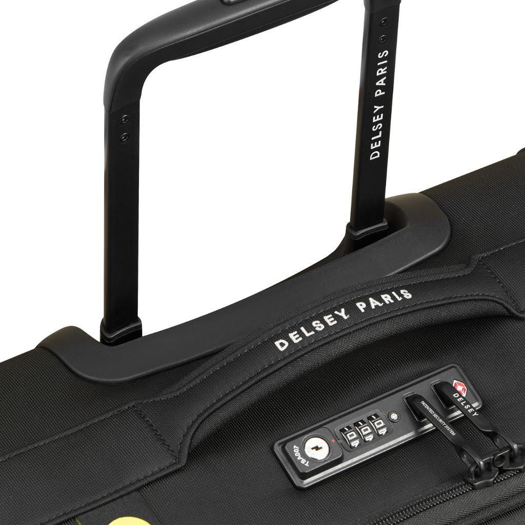 Delsey BROCHANT 3.0 38cm 2 Wheel Cabin Softsided Luggage - Deep Black - Love Luggage