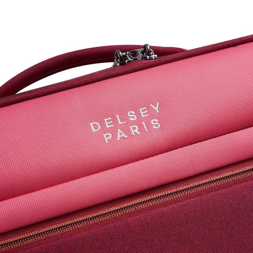 Delsey BROCHANT 3.0 38cm 2 Wheel Cabin Softsided Luggage - Pink - Love Luggage