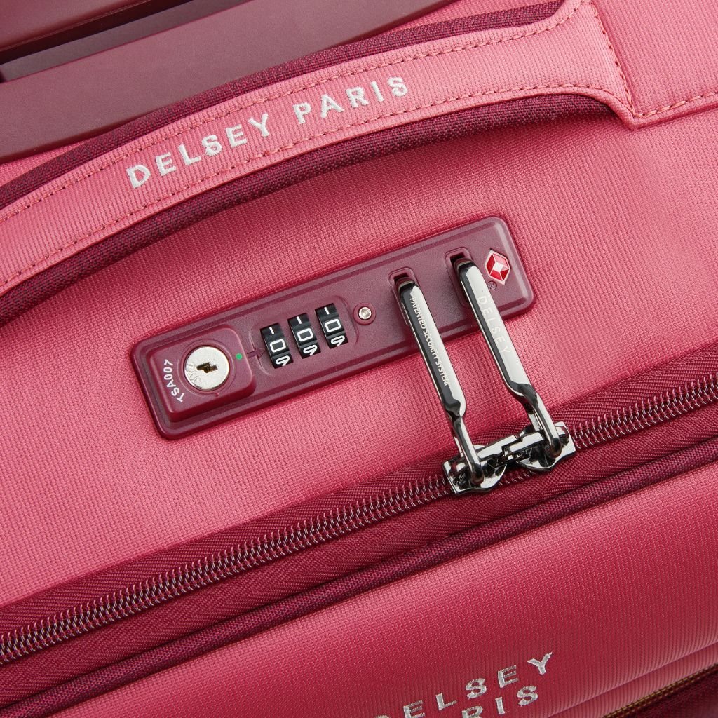 Delsey BROCHANT 3.0 38cm 2 Wheel Cabin Softsided Luggage - Pink - Love Luggage