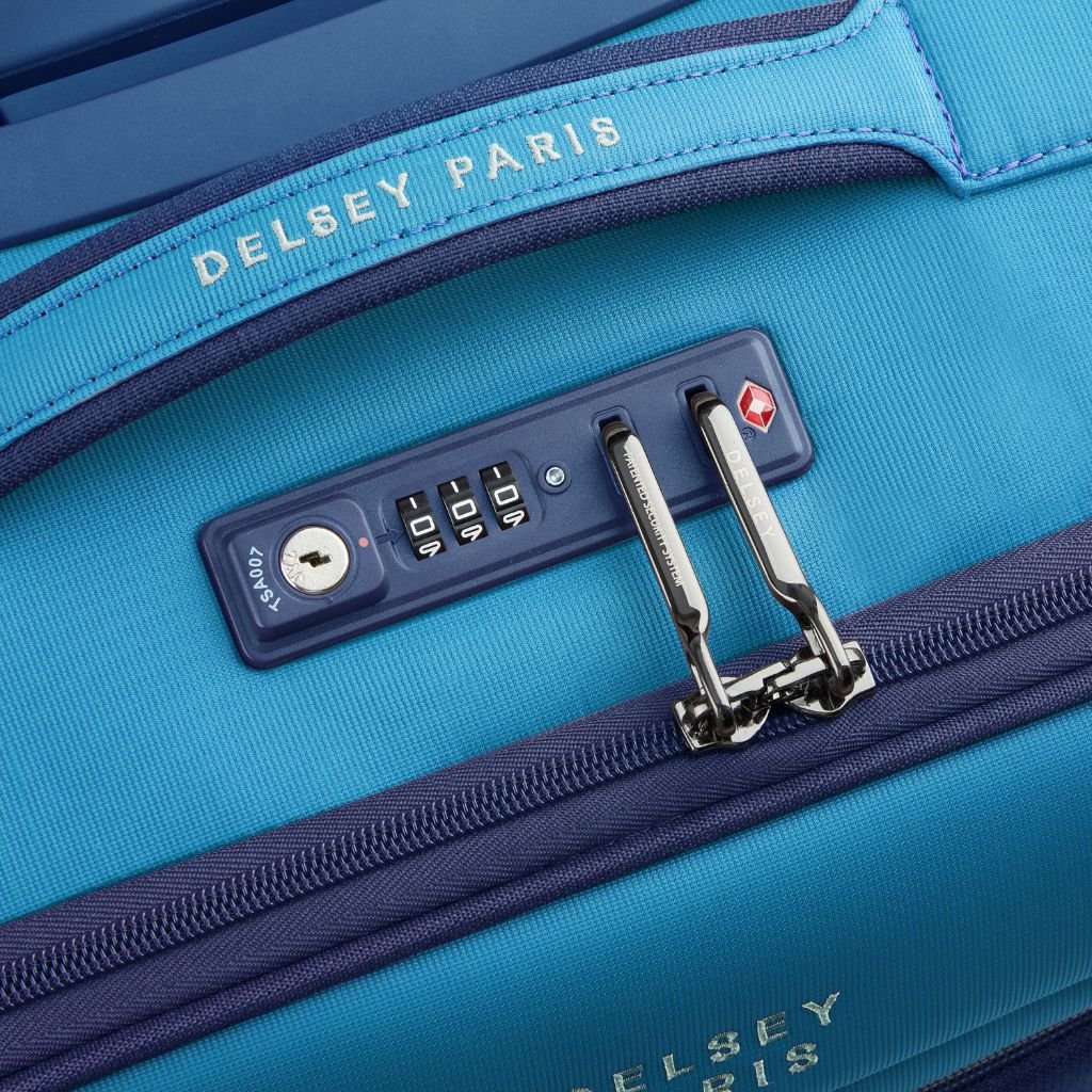 Delsey BROCHANT 3.0 38cm 2 Wheel Cabin Softsided Luggage - Ultramarine Blue - Love Luggage