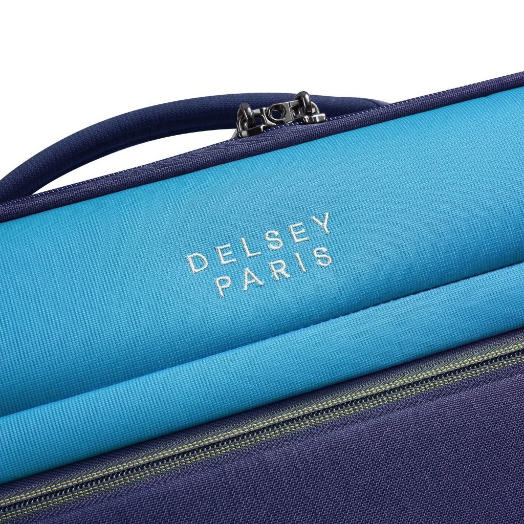 Delsey BROCHANT 3.0 38cm 2 Wheel Cabin Softsided Luggage - Ultramarine Blue - Love Luggage
