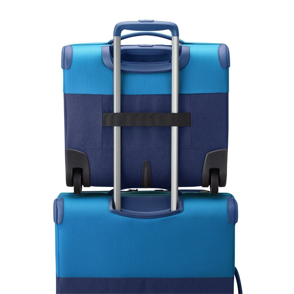 Delsey BROCHANT 3.0 38cm 2 Wheel Cabin Softsided Luggage - Ultramarine Blue - Love Luggage