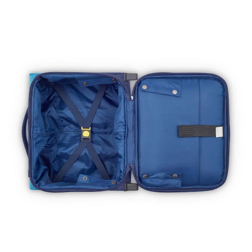Delsey BROCHANT 3.0 38cm 2 Wheel Cabin Softsided Luggage - Ultramarine Blue - Love Luggage