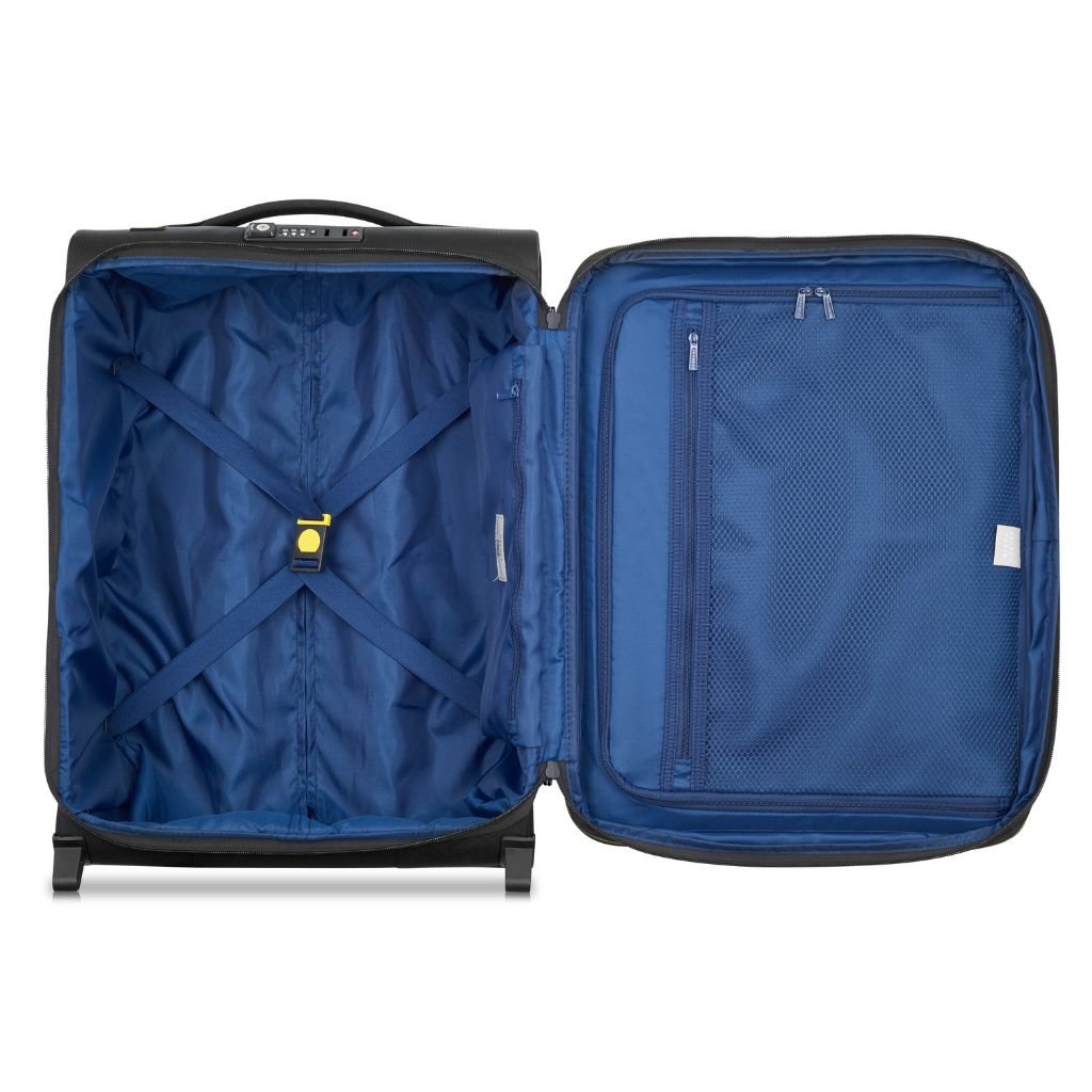 Delsey BROCHANT 3.0 55cm - 1.9kg Cabin Softsided Luggage - Black - Love Luggage