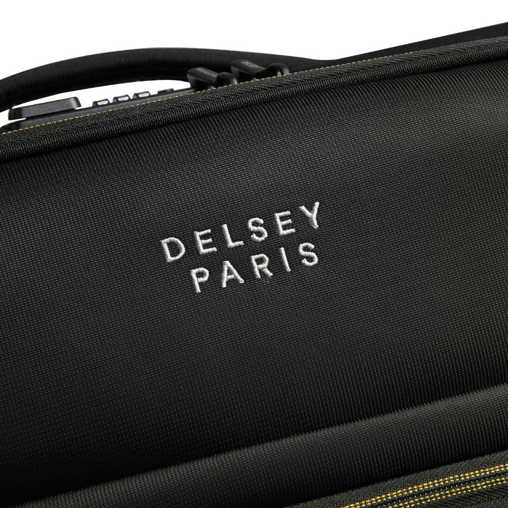Delsey BROCHANT 3.0 55cm Carry On Softsided Luggage - Deep Black - Love Luggage
