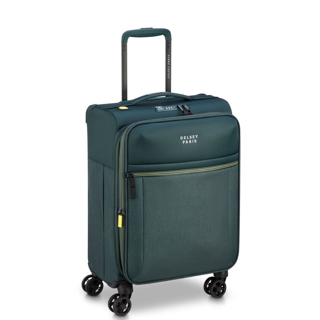 Delsey BROCHANT 3.0 55cm Carry On Softsided Luggage - Pine - Love Luggage