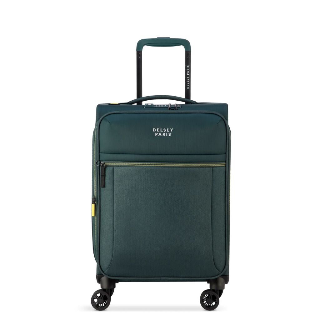 Delsey BROCHANT 3.0 55cm Carry On Softsided Luggage - Pine - Love Luggage
