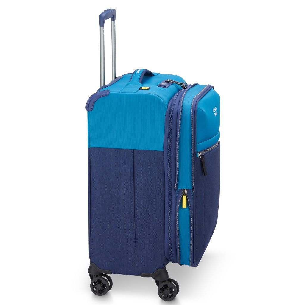 Delsey BROCHANT 3.0 55cm Carry On Softsided Luggage - Ultramarine Blue - Love Luggage