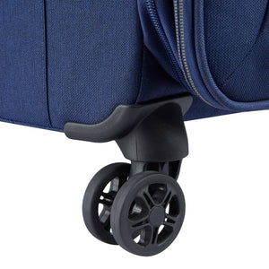 Delsey BROCHANT 3.0 55cm Carry On Softsided Luggage - Ultramarine Blue - Love Luggage