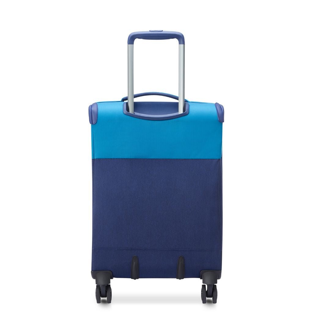Delsey BROCHANT 3.0 55cm Carry On Softsided Luggage - Ultramarine Blue - Love Luggage
