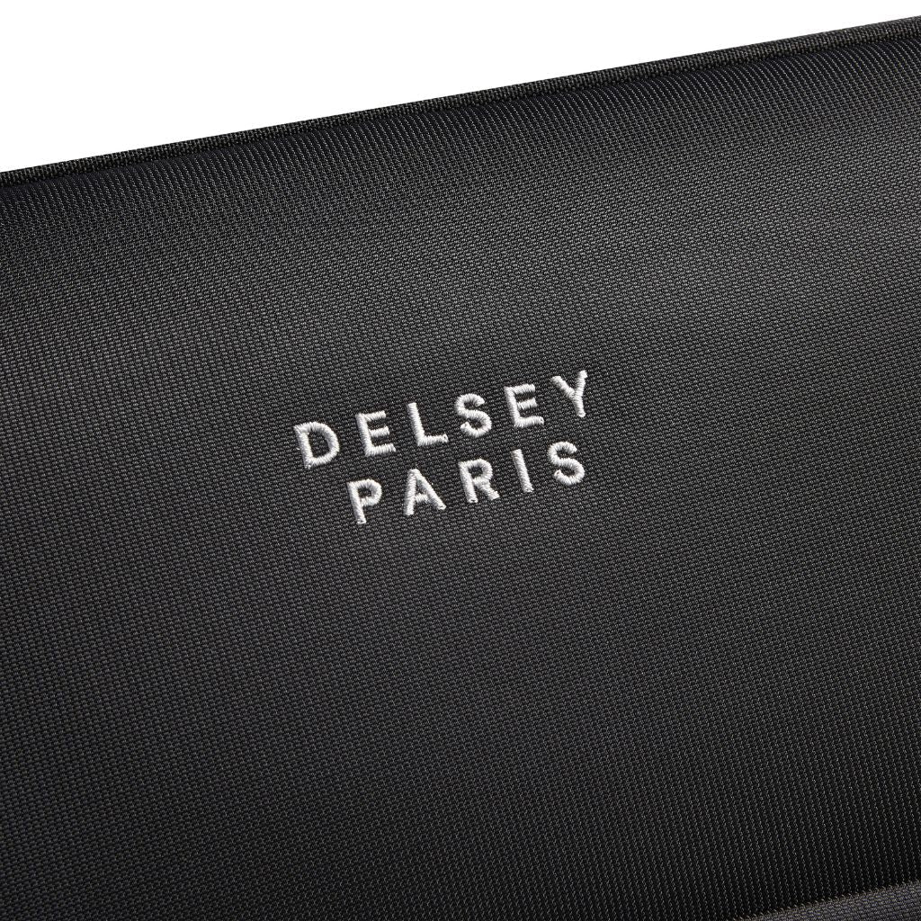 Delsey BROCHANT 3.0 67cm Medium Softsided Luggage - Deep Black - Love Luggage
