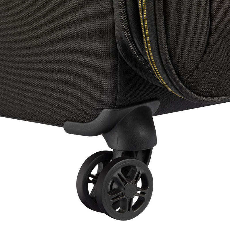 Delsey BROCHANT 3.0 67cm Medium Softsided Luggage - Deep Black - Love Luggage