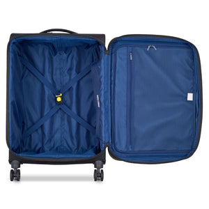 Delsey BROCHANT 3.0 67cm Medium Softsided Luggage - Deep Black - Love Luggage