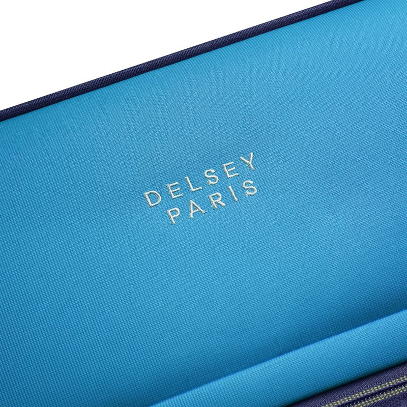 Delsey BROCHANT 3.0 67cm Medium Softsided Luggage - Ultramarine Blue - Love Luggage