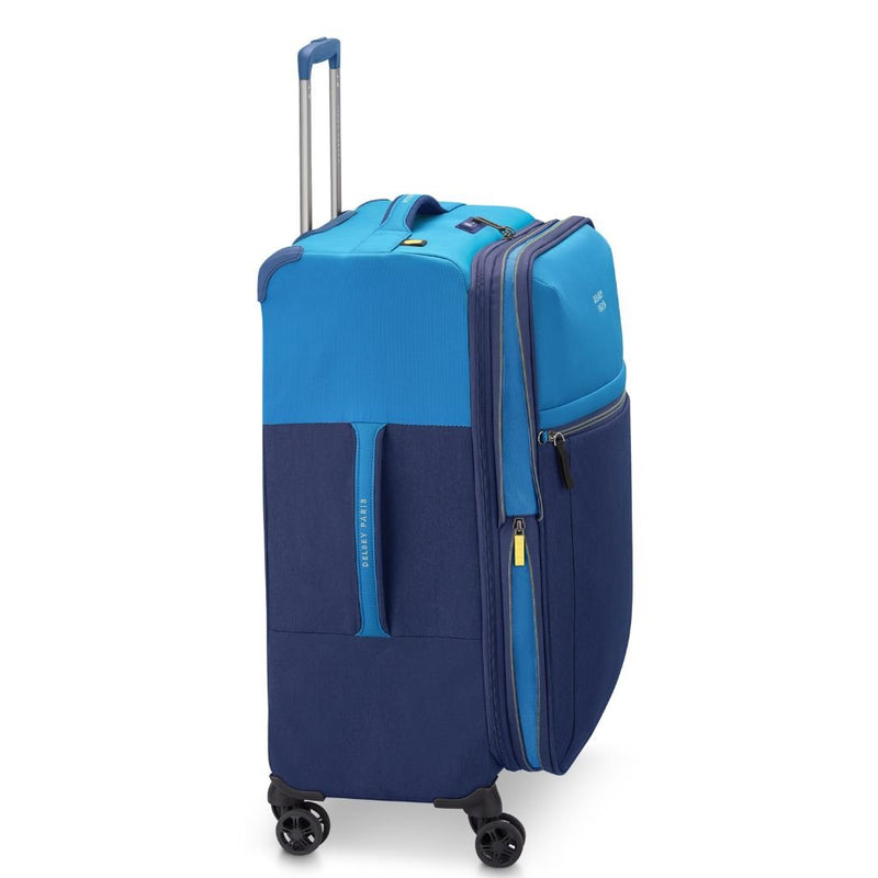 Delsey BROCHANT 3.0 67cm Medium Softsided Luggage - Ultramarine Blue - Love Luggage