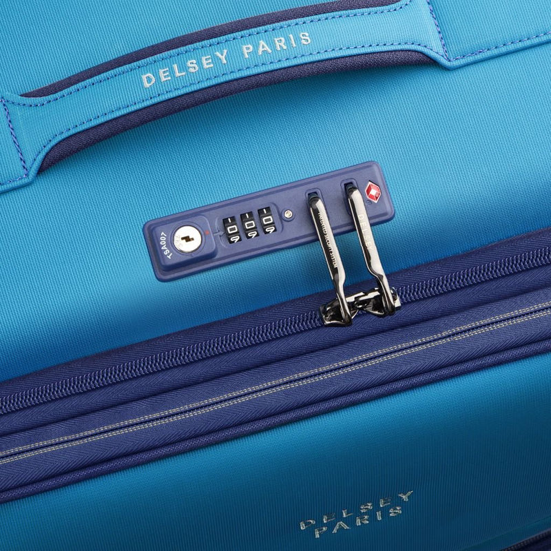 Delsey BROCHANT 3.0 67cm Medium Softsided Luggage - Ultramarine Blue - Love Luggage