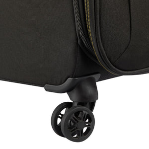 Delsey BROCHANT 3.0 78cm Large Softsided Luggage - Deep Black - Love Luggage