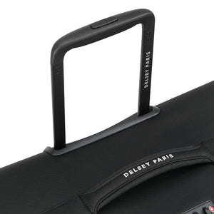 Delsey BROCHANT 3.0 78cm Large Softsided Luggage - Deep Black - Love Luggage
