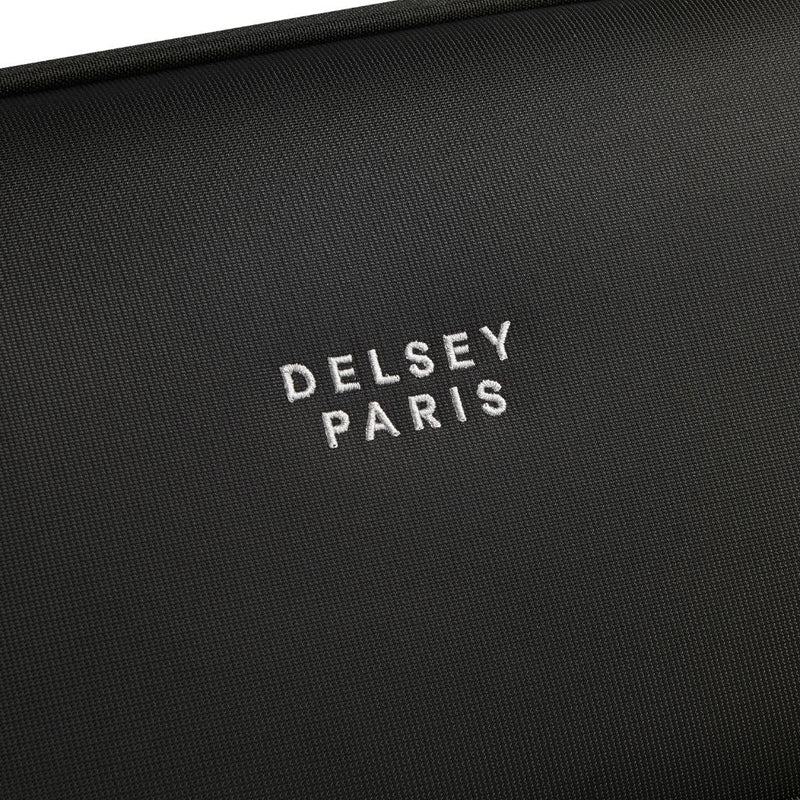 Delsey BROCHANT 3.0 78cm Large Softsided Luggage - Deep Black - Love Luggage