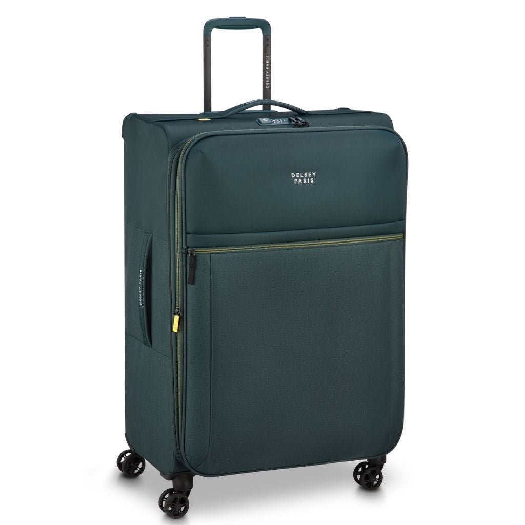 Delsey BROCHANT 3.0 78cm Large Softsided Luggage - Pine - Love Luggage