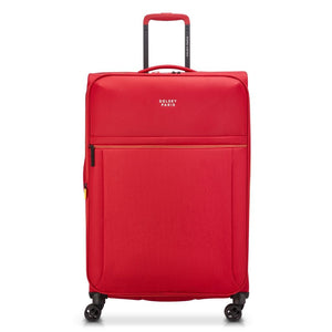Delsey BROCHANT 3.0 78cm Large Softsided Luggage - Red - Love Luggage