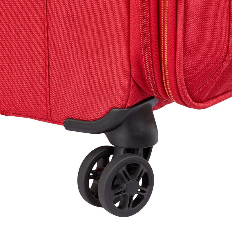 Delsey BROCHANT 3.0 78cm Large Softsided Luggage - Red - Love Luggage