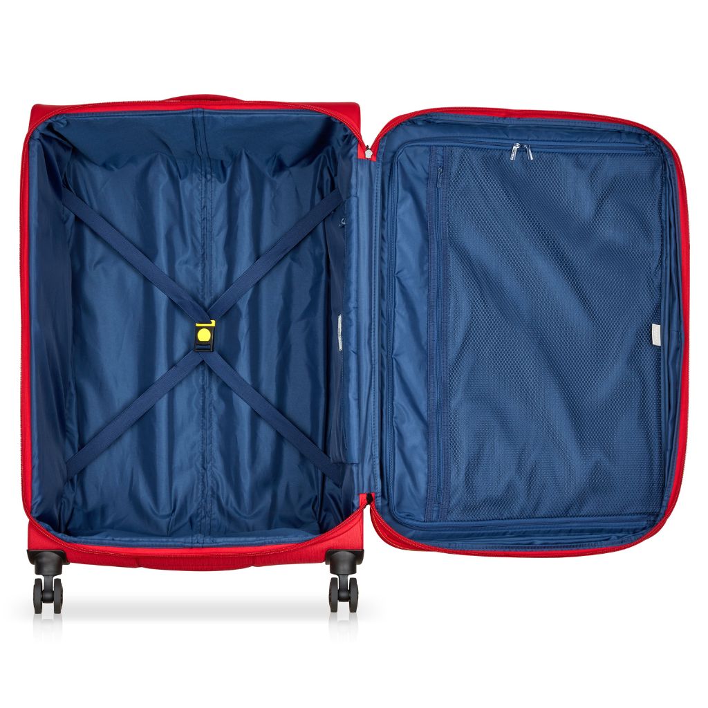 Delsey BROCHANT 3.0 78cm Large Softsided Luggage - Red - Love Luggage