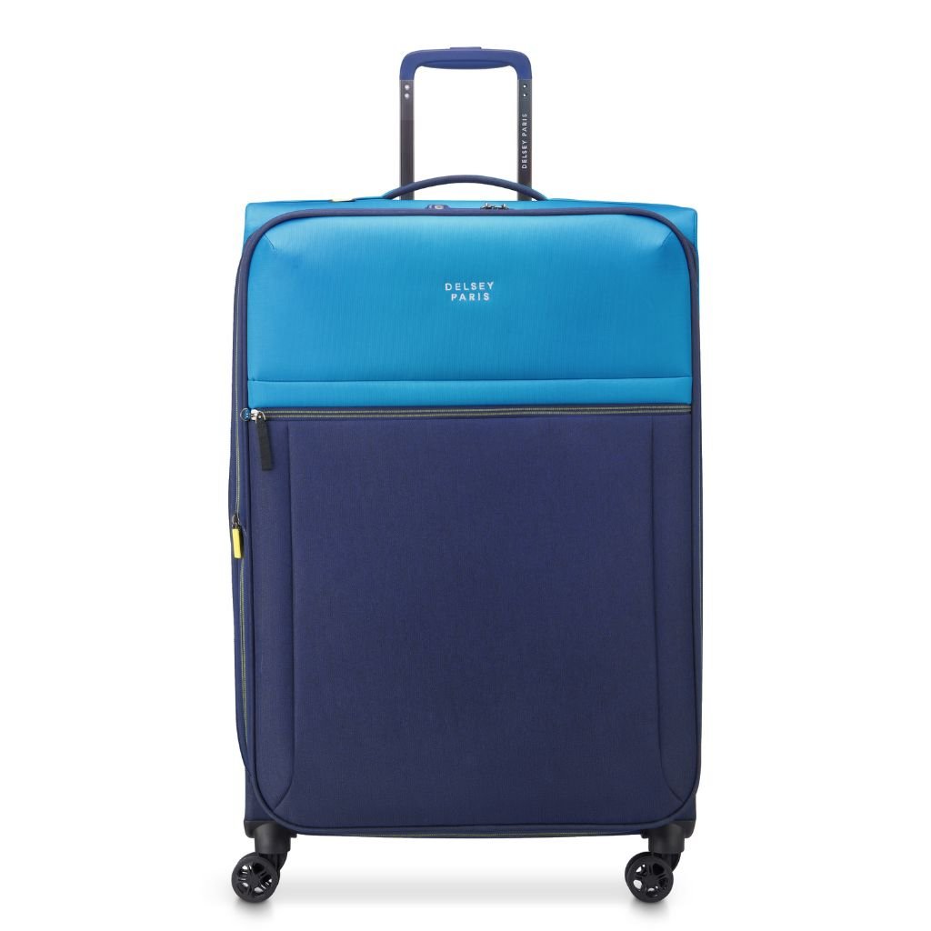 Delsey BROCHANT 3.0 78cm Large Softsided Luggage - Ultramarie Blue - Love Luggage