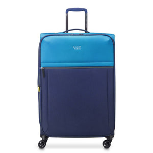 Delsey BROCHANT 3.0 78cm Large Softsided Luggage - Ultramarie Blue - Love Luggage