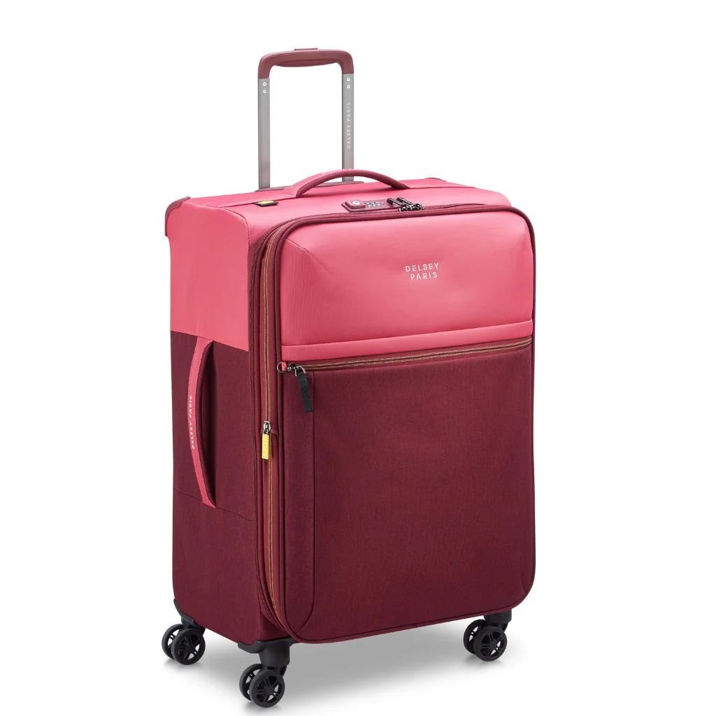 Delsey BROCHANT 3.0 Softsided Luggage Set - Pink - Love Luggage
