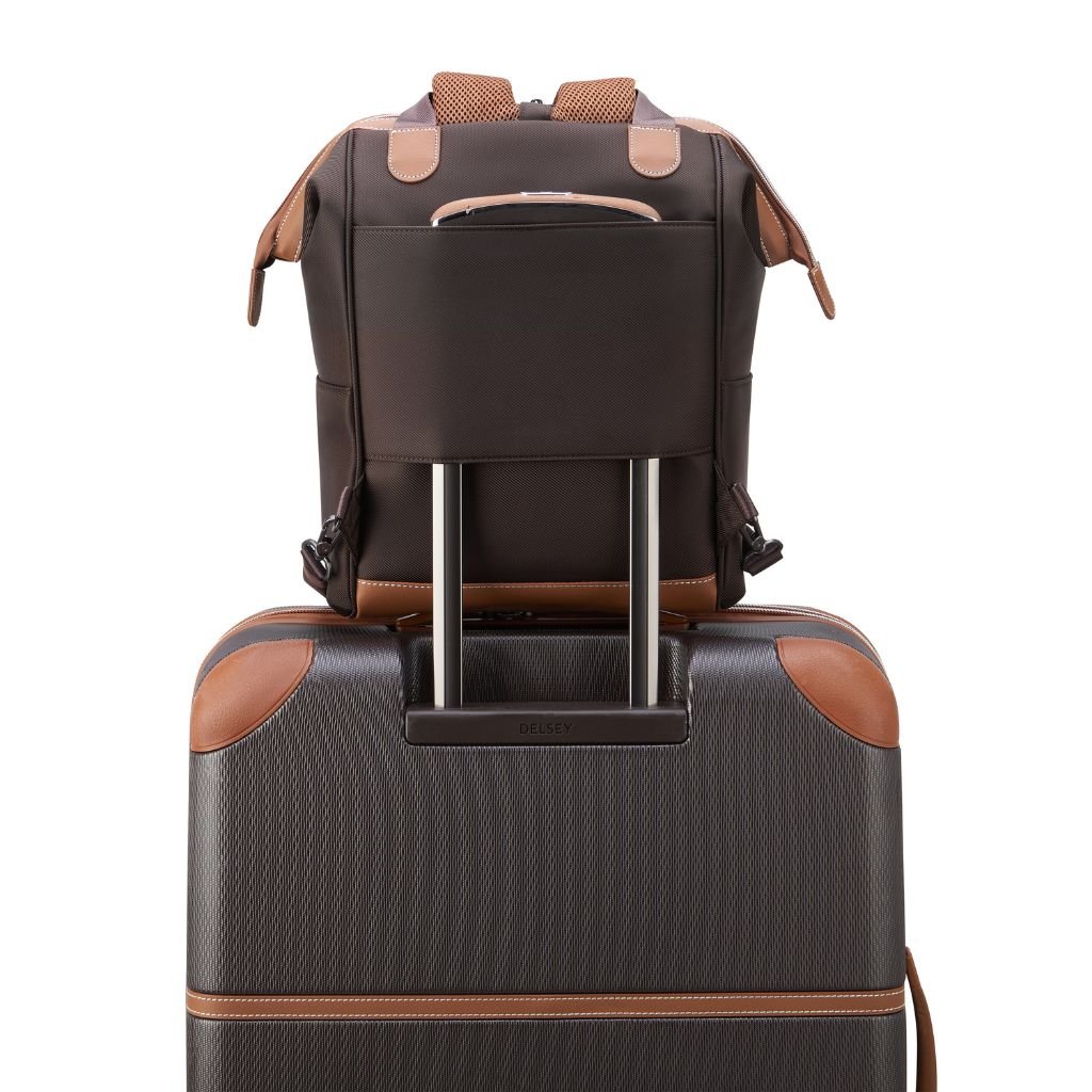 Delsey Chatelet Air 2.0 14" Laptop Tote Backpack - Chocolate - Love Luggage