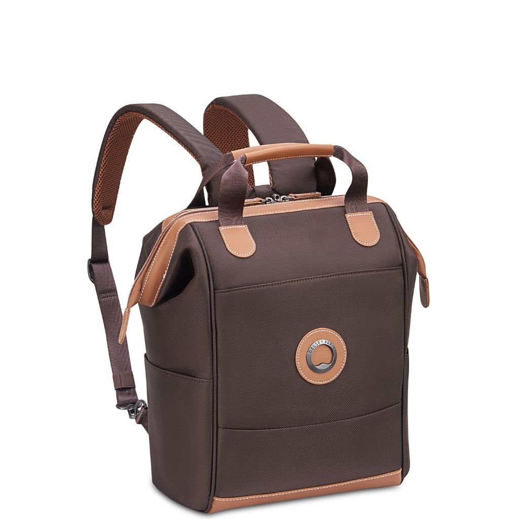Delsey Chatelet Air 2.0 14" Laptop Tote Backpack - Chocolate - Love Luggage