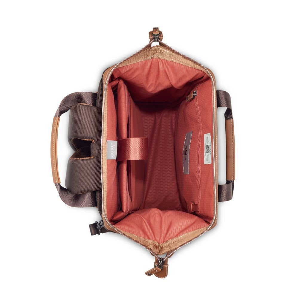 Delsey Chatelet Air 2.0 14" Laptop Tote Backpack - Chocolate - Love Luggage