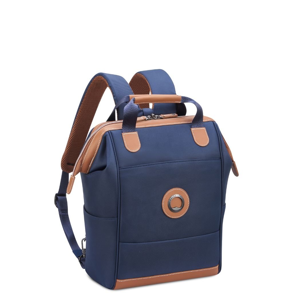 Delsey Chatelet Air 2.0 14" Laptop Tote Backpack - Navy Blue - Love Luggage