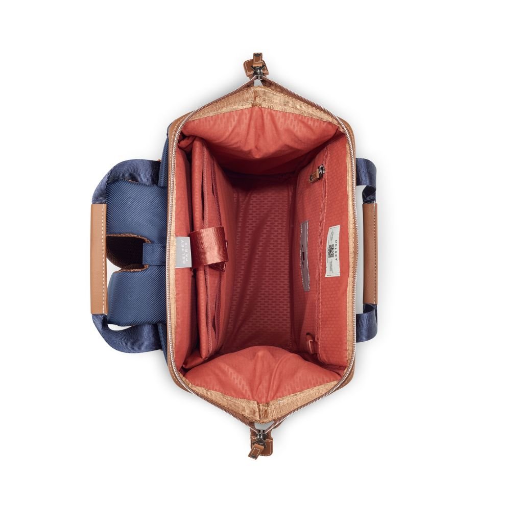 Delsey Chatelet Air 2.0 14" Laptop Tote Backpack - Navy Blue - Love Luggage