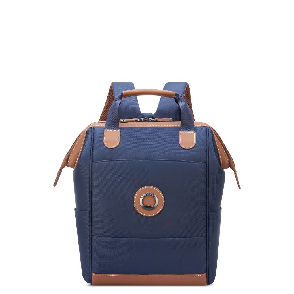 Delsey Chatelet Air 2.0 14" Laptop Tote Backpack - Navy Blue - Love Luggage