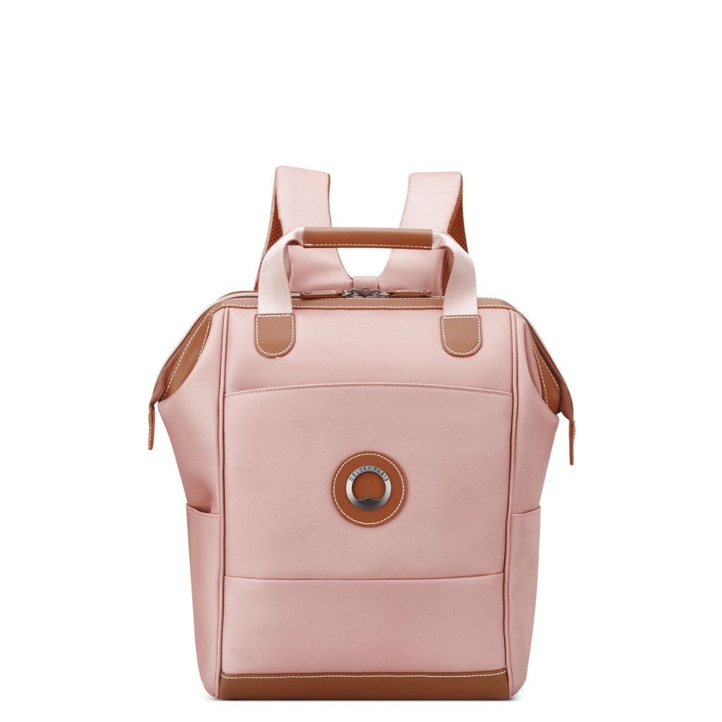 Delsey Chatelet Air 2.0 14" Laptop Tote Backpack - Pink - Love Luggage